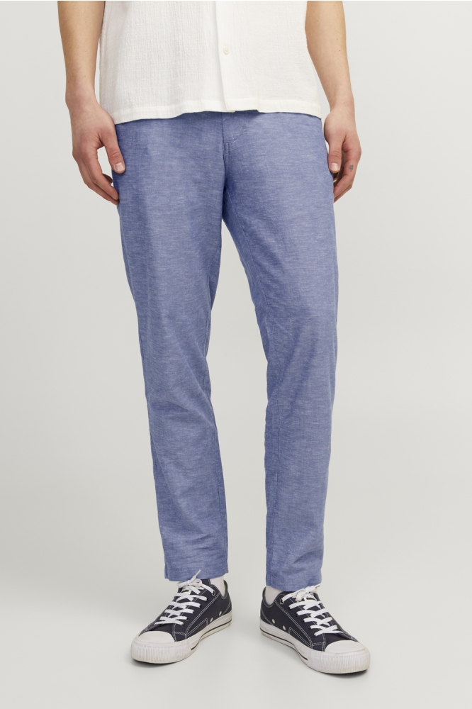 JPSTACE SUMMER LINEN BLEND CHINO PA 12248604 FADED DENIM/MELANGE